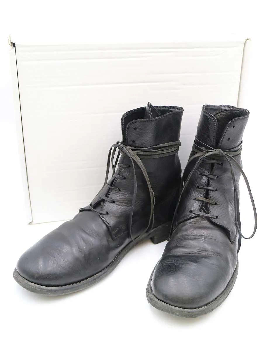 GUIDI グイディ 995 Horse Full Grain 8 Hole Lace-Up Boot レザーレースアップブーツ