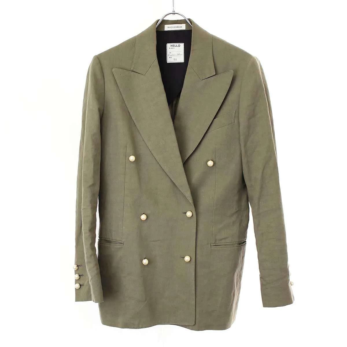 MADISON BLUE マディソンブルー 18SS ダブルブレストリネンパールジャケット