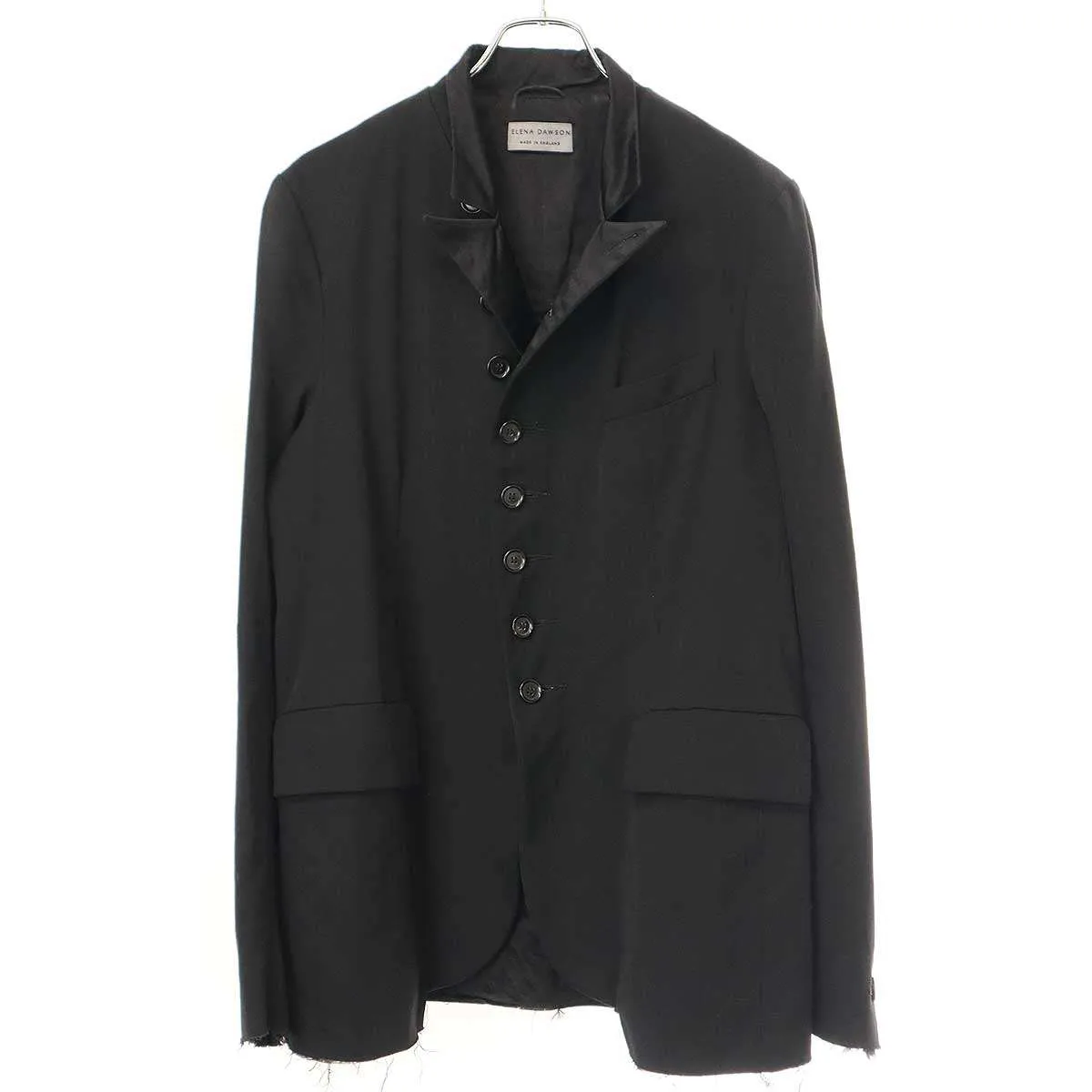 ELENA DAWSON エレナ ドーソン 8 BUTTON NOTCH BLAZER フラワーブローチブレザージャケット