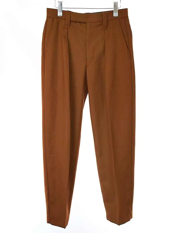LEMAIRE ルメール 23SS ONE PLEAT PANTS ウールポリエステルトラウザーパンツ