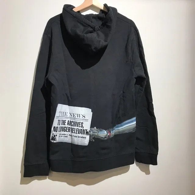 RAF SIMONS RAF SIMONS 15AW ロボットハンドプリントジップアップパーカー