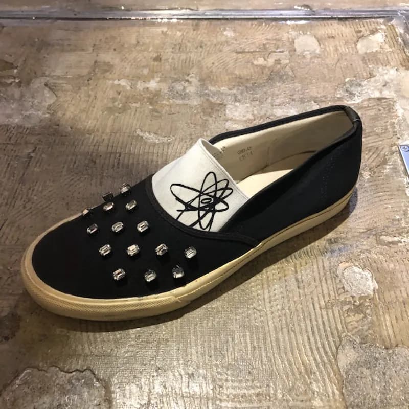 UNDERCOVER UNDERCOVER 01AW D.A.V.F ビジューキャンバススリッポン