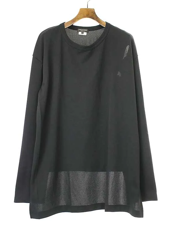 COMME des GARCONS コム デギャルソンオムプリュス 23AW カットアウトポリエステルカットソー