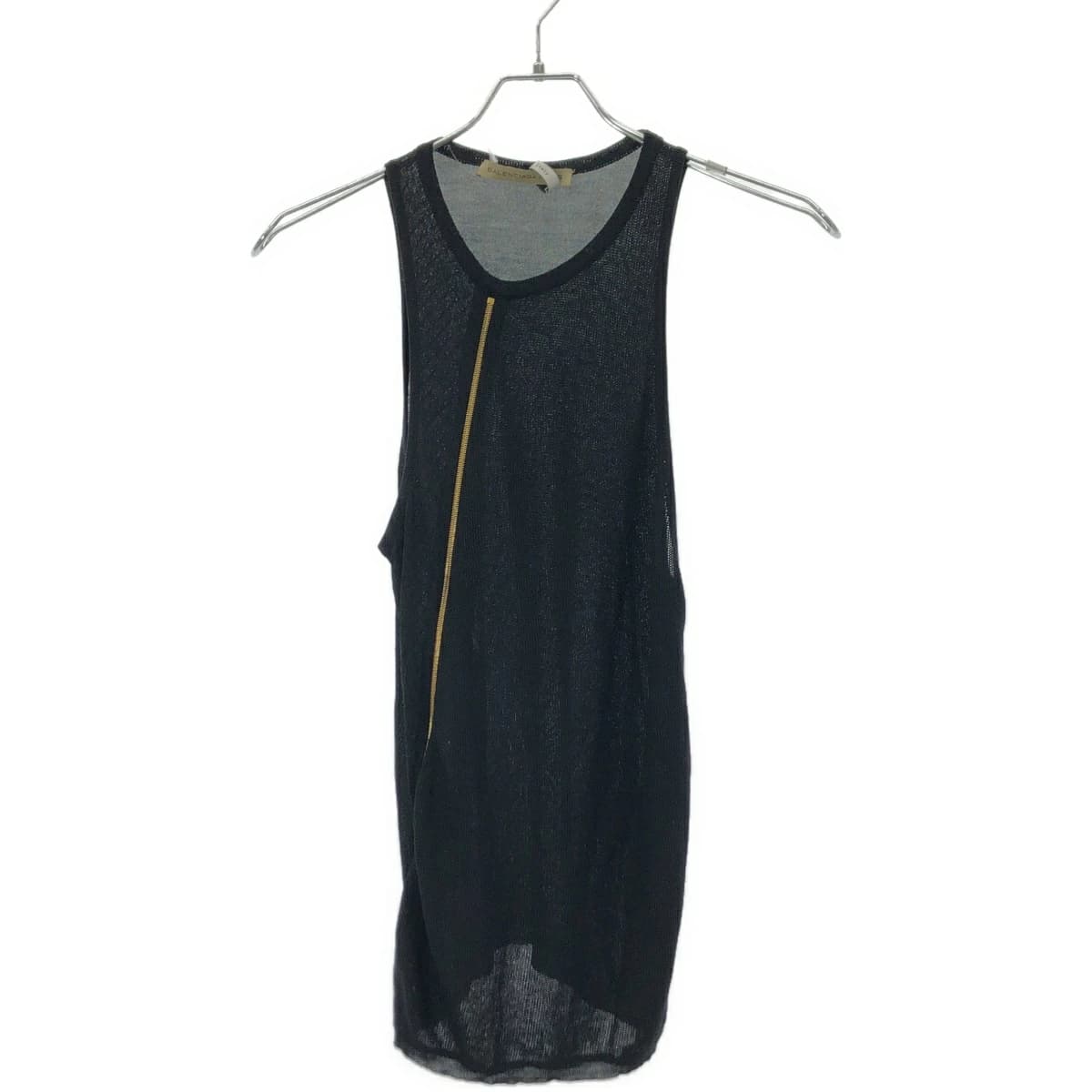 BALENCIAGA バレンシアガ 2004AW ニコラ・ゲスキエール期 ジップデザインシルクニットベスト 143716