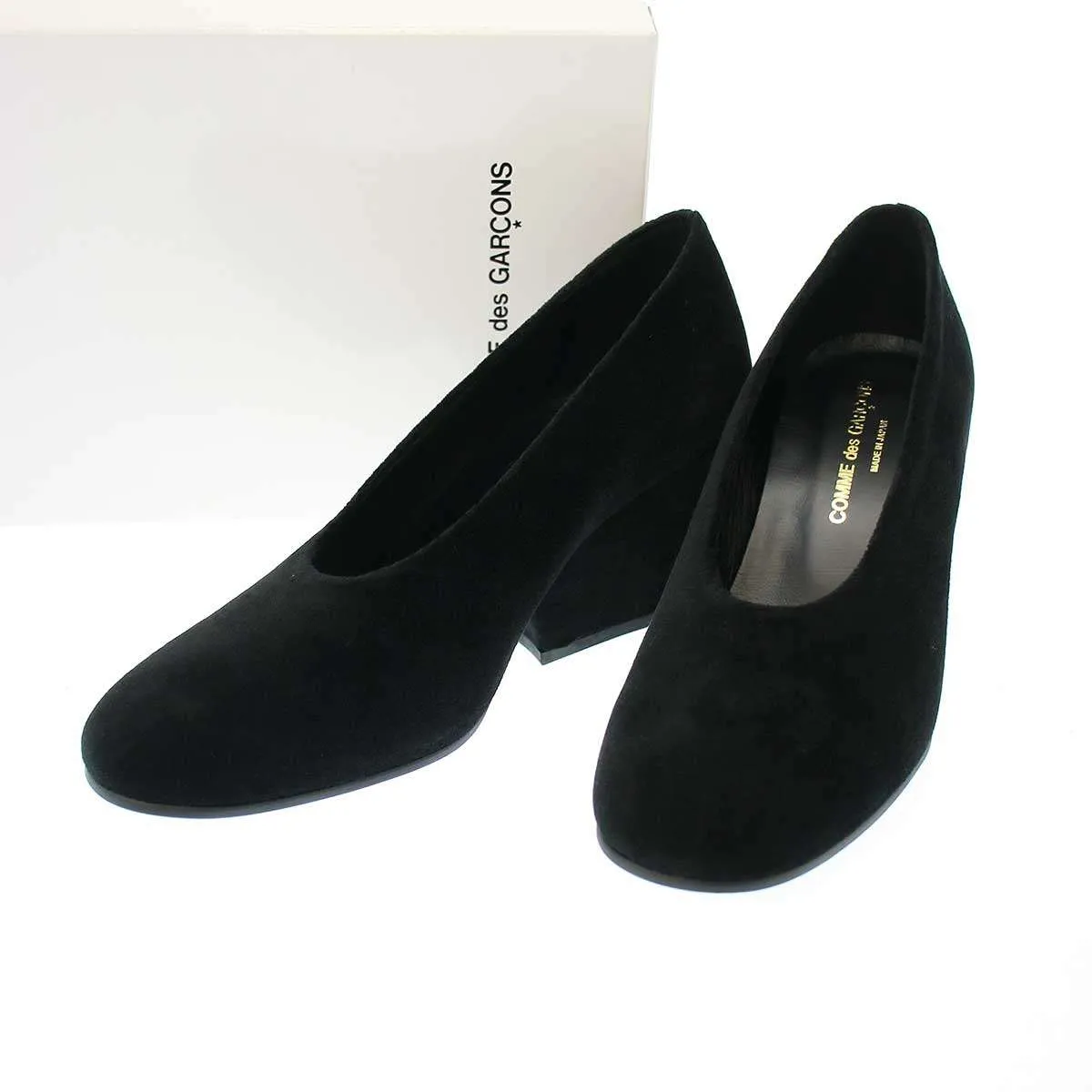 COMME des GARCONS コムデギャルソン 23AW ラウンドトゥウェッジソールパンプス GL-K101