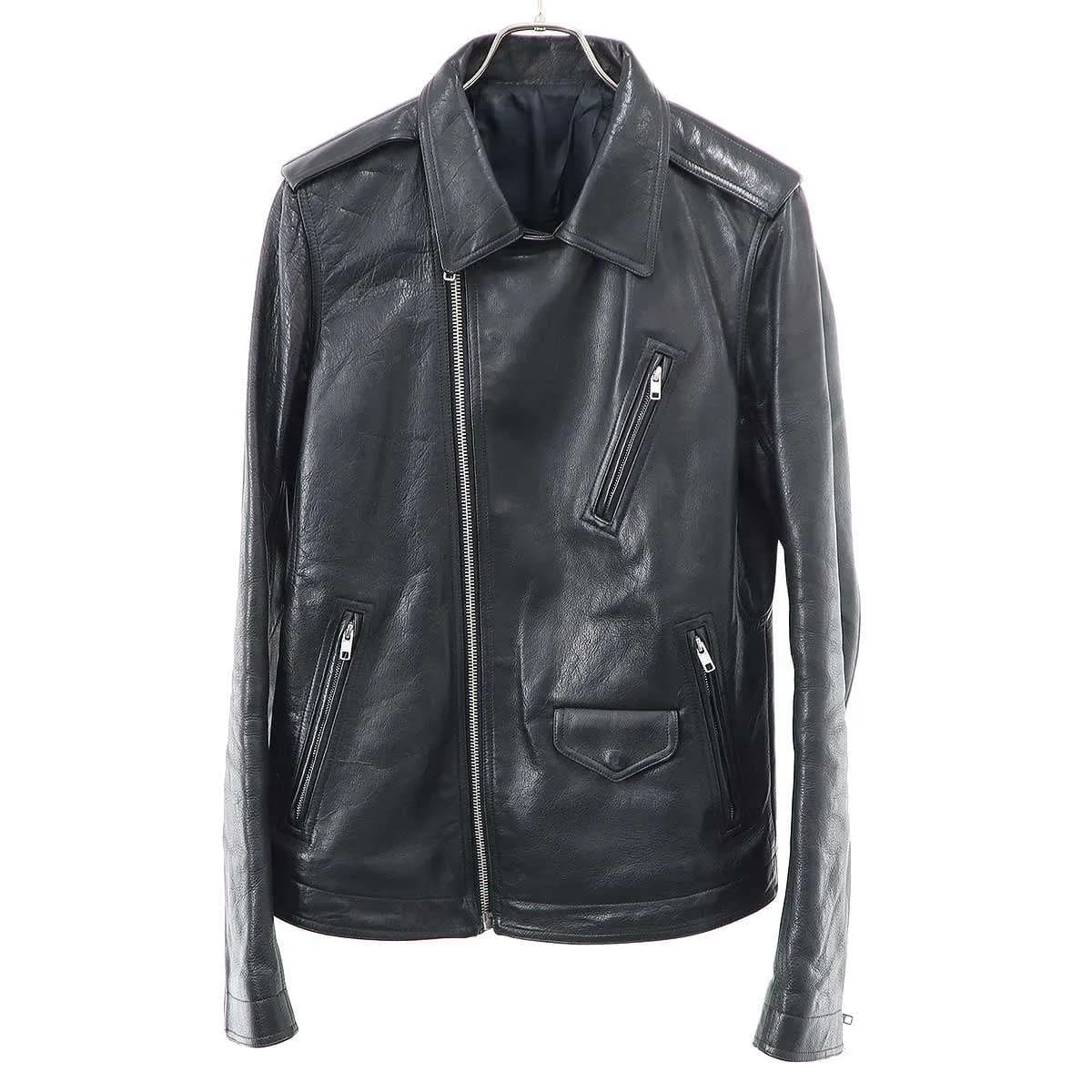 Rick Owens リックオウエンス 16SS Stooges Biker Jacket レザージャケット RU16S3764-LCW