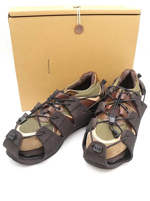 Hender Scheme エンダースキーマ 20AW moor 2WAYレザーコンビメッシュスニーカー