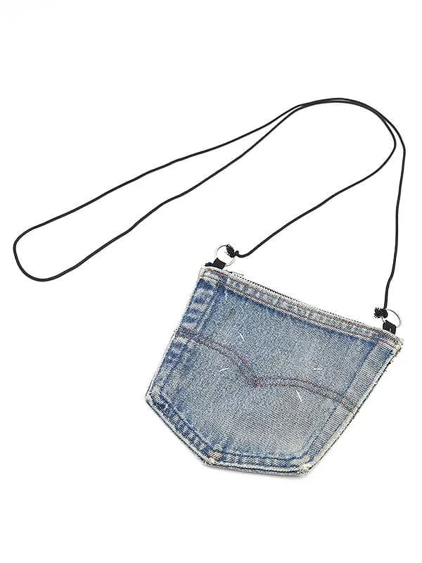 Maison Margiela メゾン マルタン マルジェラ 1999SS 初期 アーティザナル DENIM POCKET NECK STRAP デニムポーチバッグ
