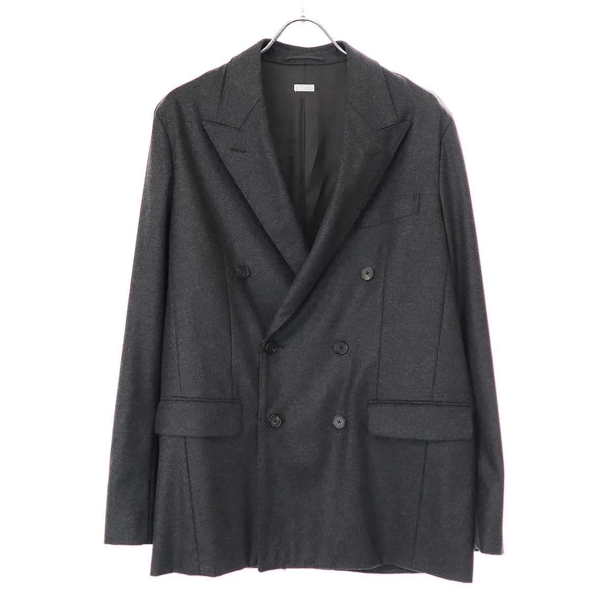 A.PRESSE ア プレッセ 23AW Double Breasted Jacket ウールカシミヤダブルブレストジャケット