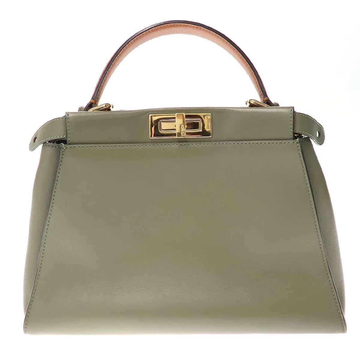 FENDI フェンディ Peekaboo Bag Medium ピーカブー ミディアム 2WAYレザーショルダーバッグ