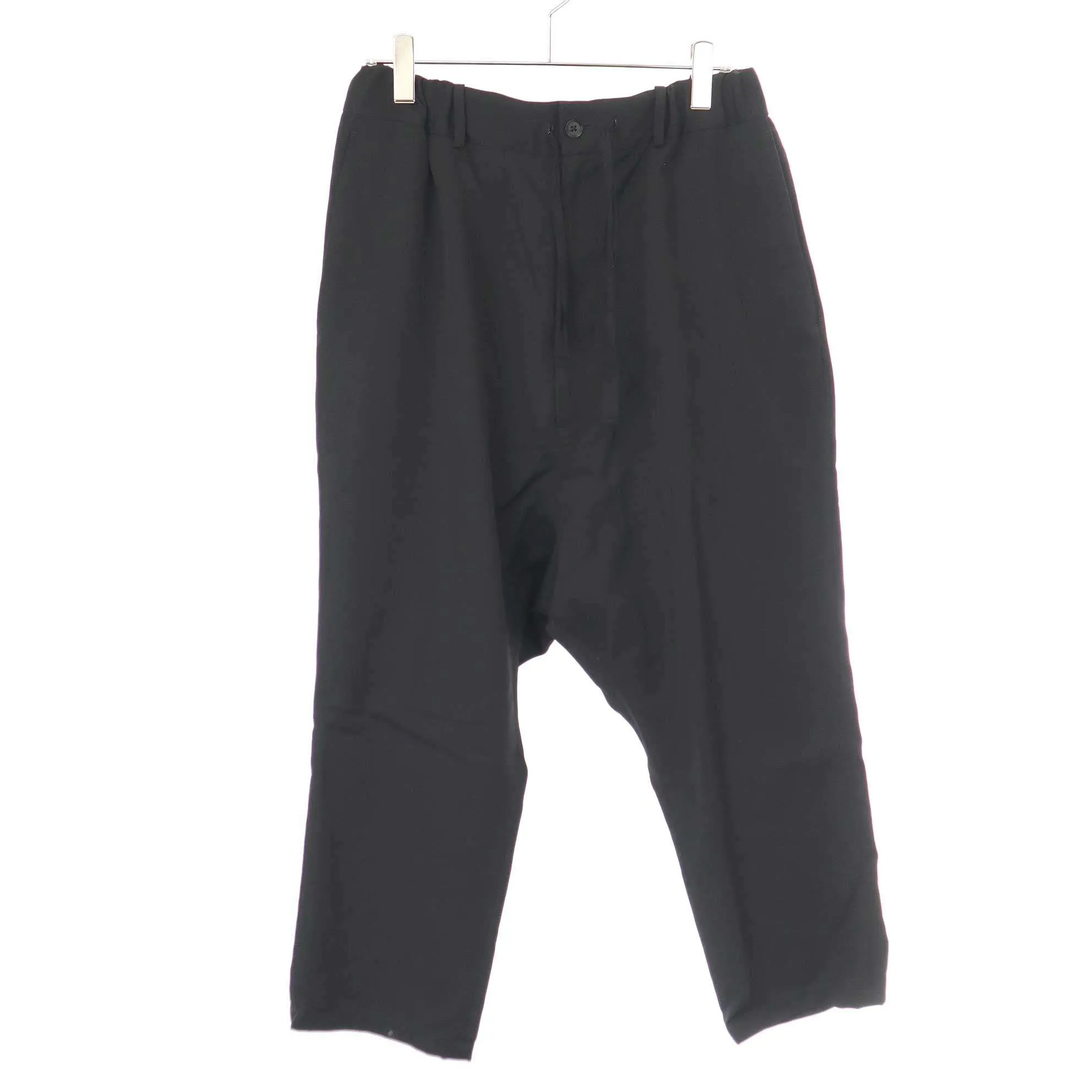 Yohji Yamamoto ヨウジヤマモト プールオム 15SS ウールギャバジンワイドテーパードパンツ HU-P68-100