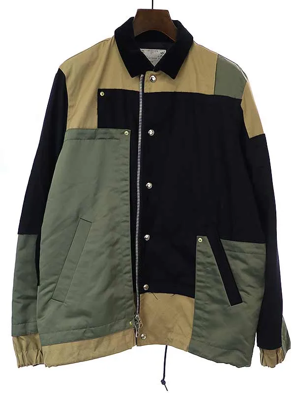 sacai サカイ 20AW Fabric Combo Blouson ジップアップブルゾン