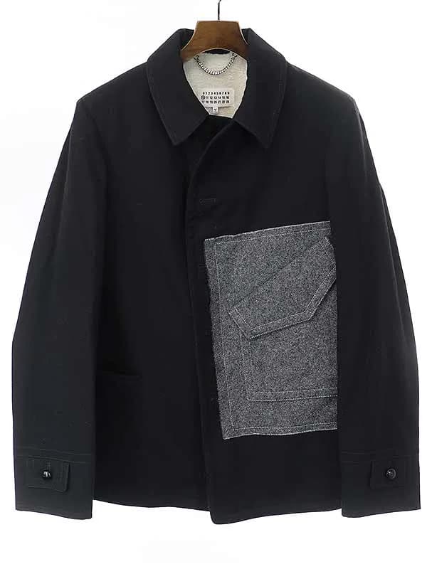 Maison Margiela メゾンマルタンマルジェラ 21AW Memory Of 裏地ボア ウールブレンドジャケット コート