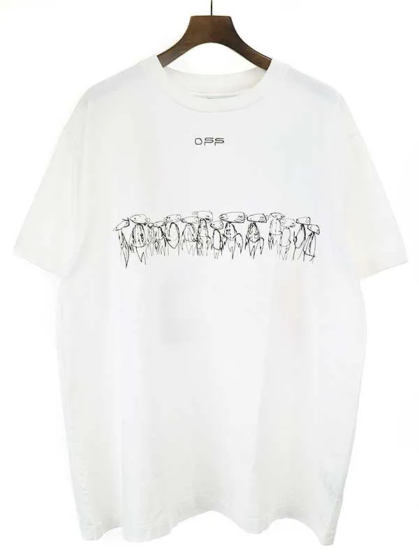 OFF-WHITE オフホワイト 20SS FUTURA ATOMS S/S OVER TEE プリントTシャツ