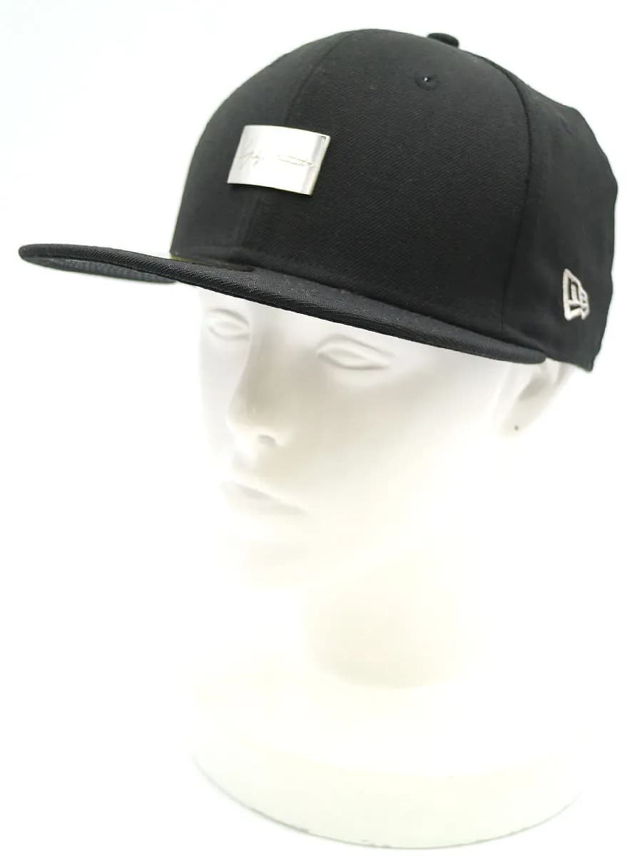 Yohji Yamamoto ヨウジヤマモト プールオム×ニューエラ 16SS 59FIFTY メタルプレートキャップ