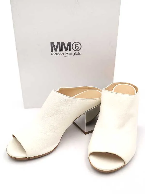 Maison Margiela エムエムシックス 17SS オープントゥメタルヒールサンダル