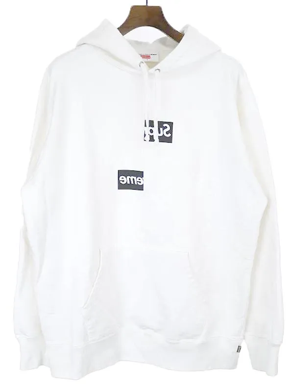 Supreme シュプリーム×コムデギャルソン シャツ 18AW Split Box Logo Hooded Sweatshirt パーカー