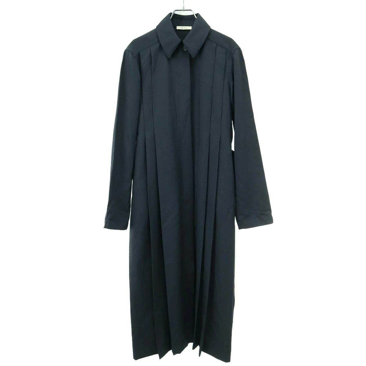 CELINE セリーヌ フィービーファイロ ベルテッド ウールロングコート 2 6BJ9/261C