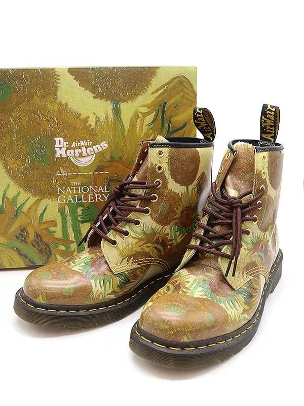 Dr.Martens ドクターマーチン TNG SUNFLOWERS MULTI 向日葵 レ―スアップレザーブーツ