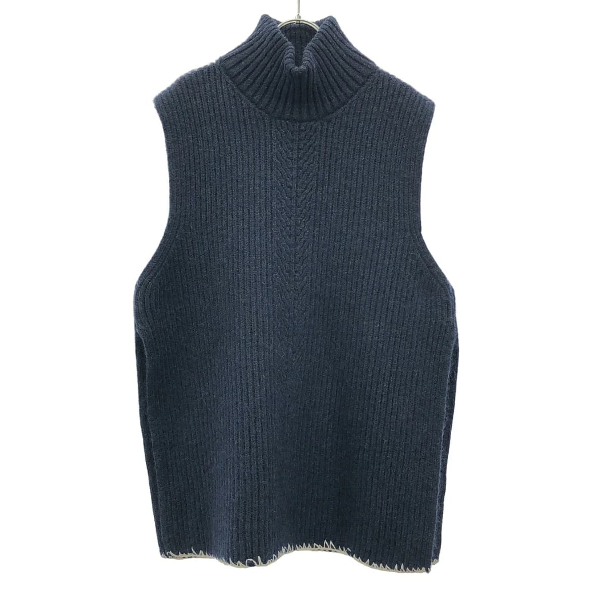 Maison Margiela メゾン マルジェラ 20AW サイドスリット ウールハイネックニットベスト S30GP0321