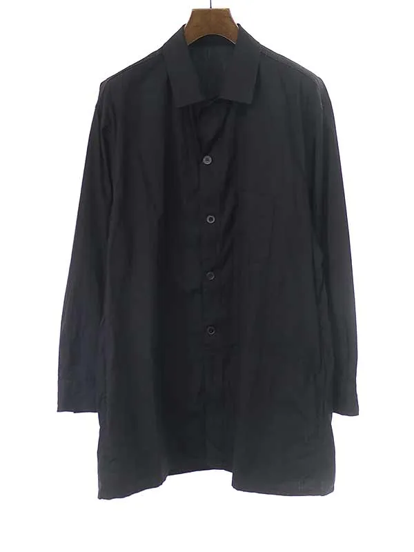 Yohji Yamamoto ヨウジヤマモト プールオム 18SS コットンロングシャツ