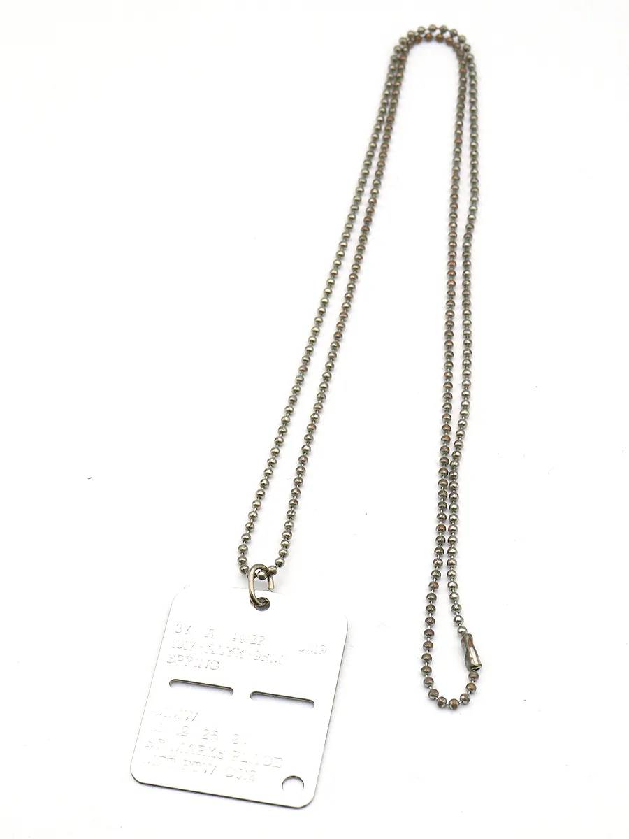 ALYX アリクス Military dog tag Silver ドッグタグネックレス