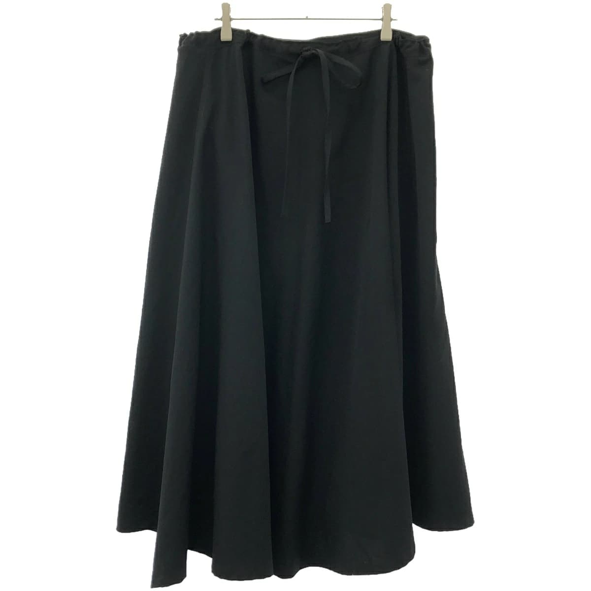 Yohji Yamamoto ヨウジヤマモト プリュスノアール 17AW ウールギャバジンスリットイージースカート