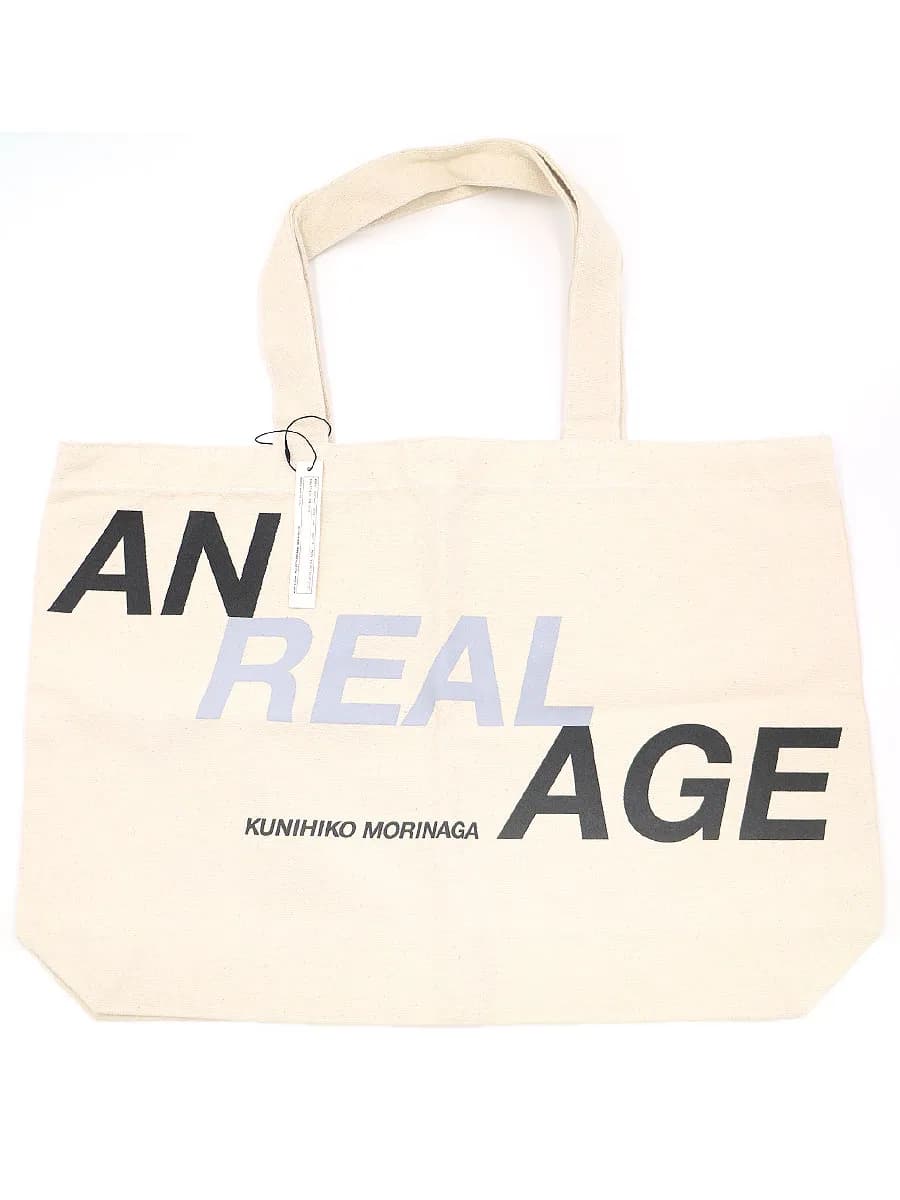 ANREALAGE ANREALAGE アンリアレイジ ロゴプリントトートバッグ