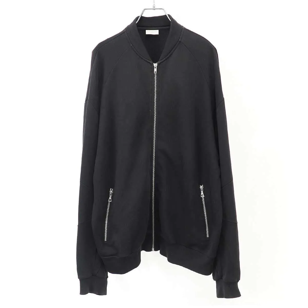 DRIES VAN NOTEN ドリスヴァンノッテン アームパネルオーバーサイズスウェットジップアップブルゾン