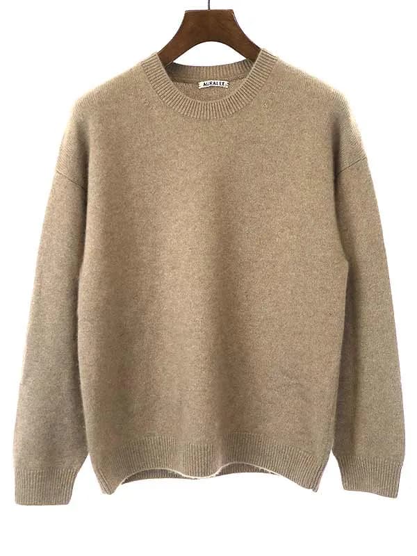 AURALEE オーラリー 20AW BABY CASHMERE KNIT P/O ベビーカシミヤニットセーターA20AP02BC