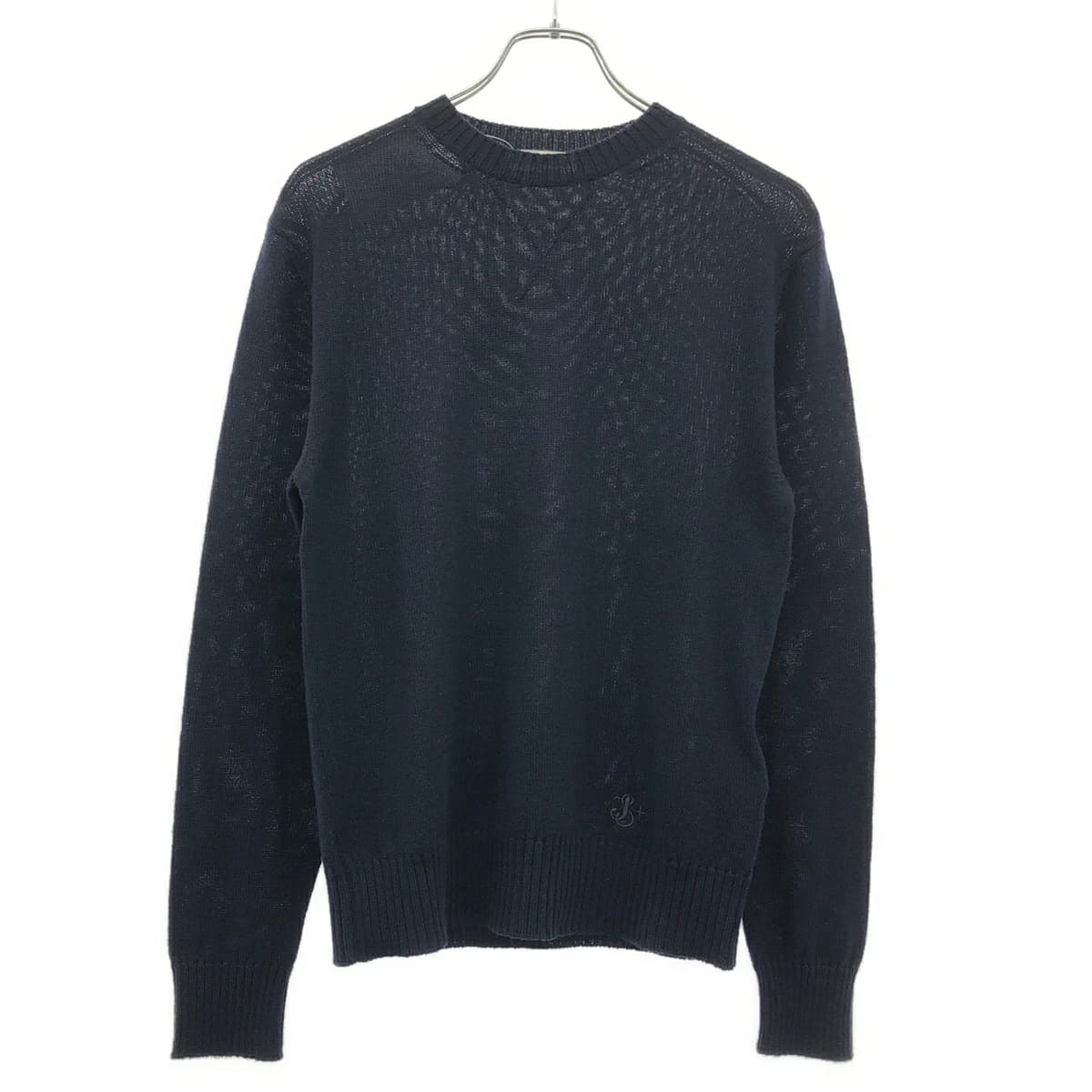 JIL SANDER ジルサンダープラス 25AW ロゴエンブロイダリーウールニットセーター J47GP0189