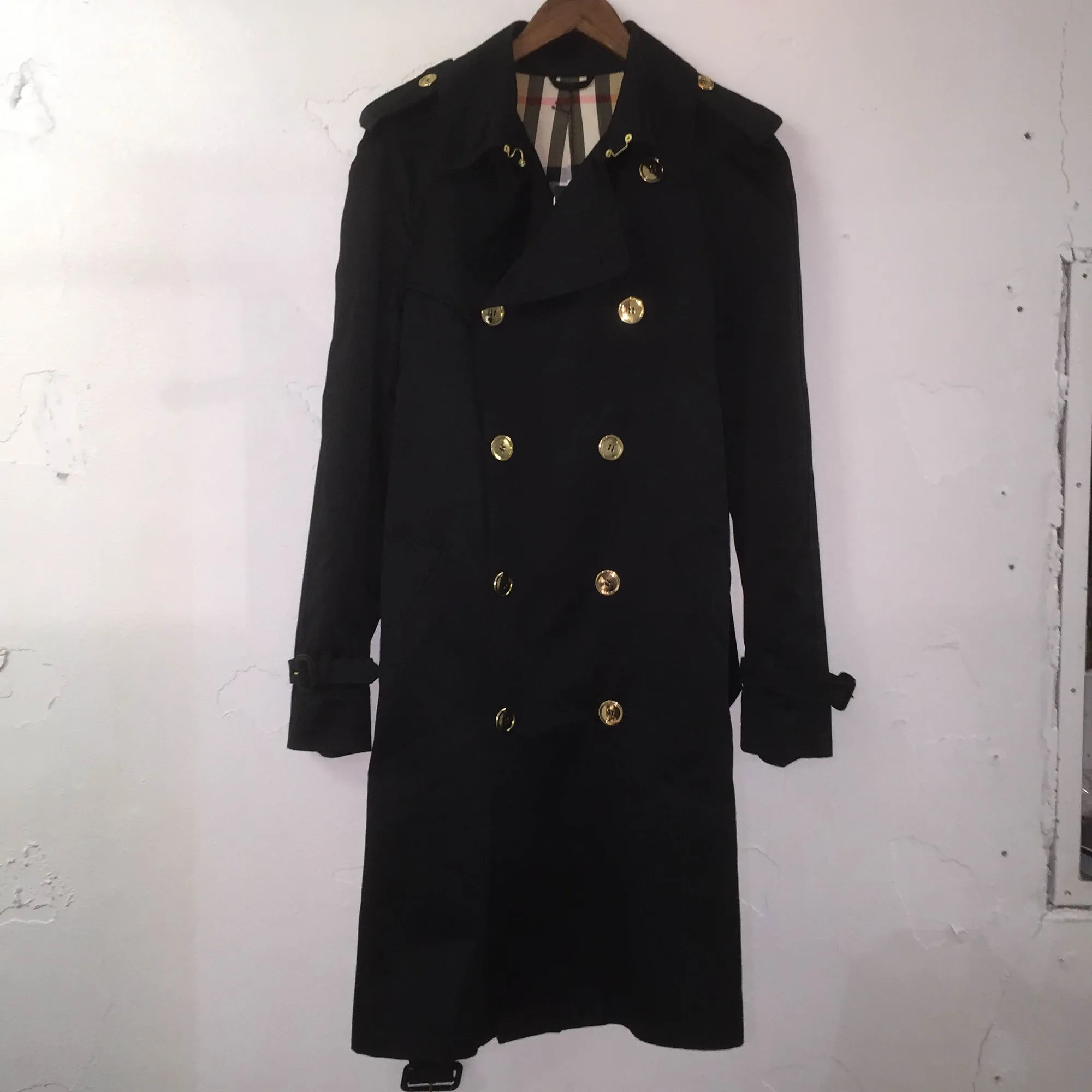 BURBERRY BURBERRY PRORSUM 06SS LIMITED EDITION 金ボタン裏地チェックトレンチコート