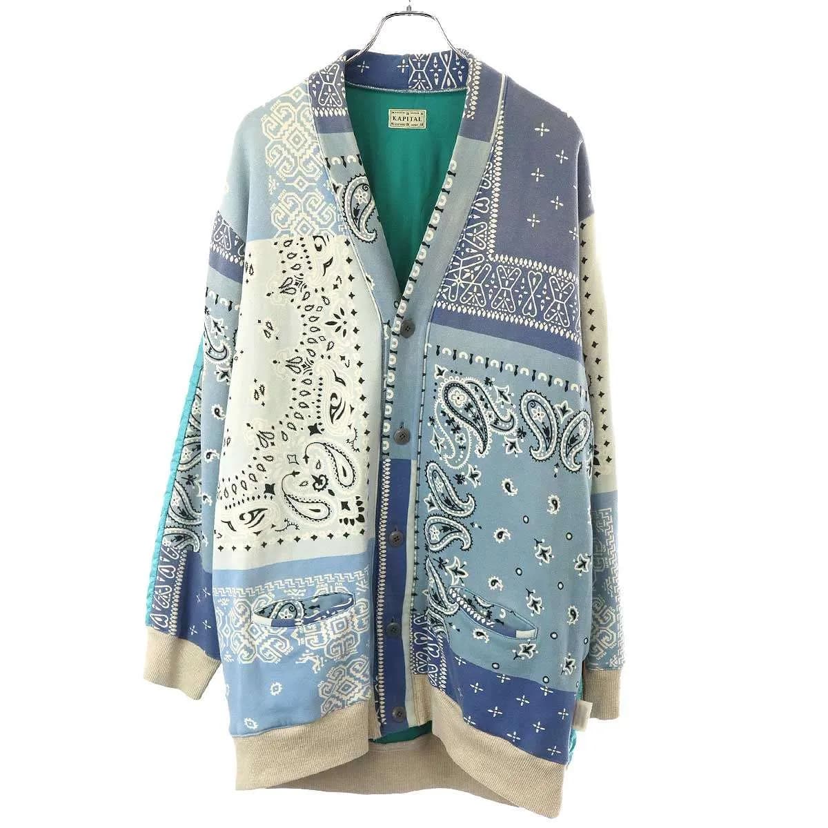 KAPITAL キャピタル Bandana Quilted Bivouac Cardigan バンダナカーディガン K1910LC072