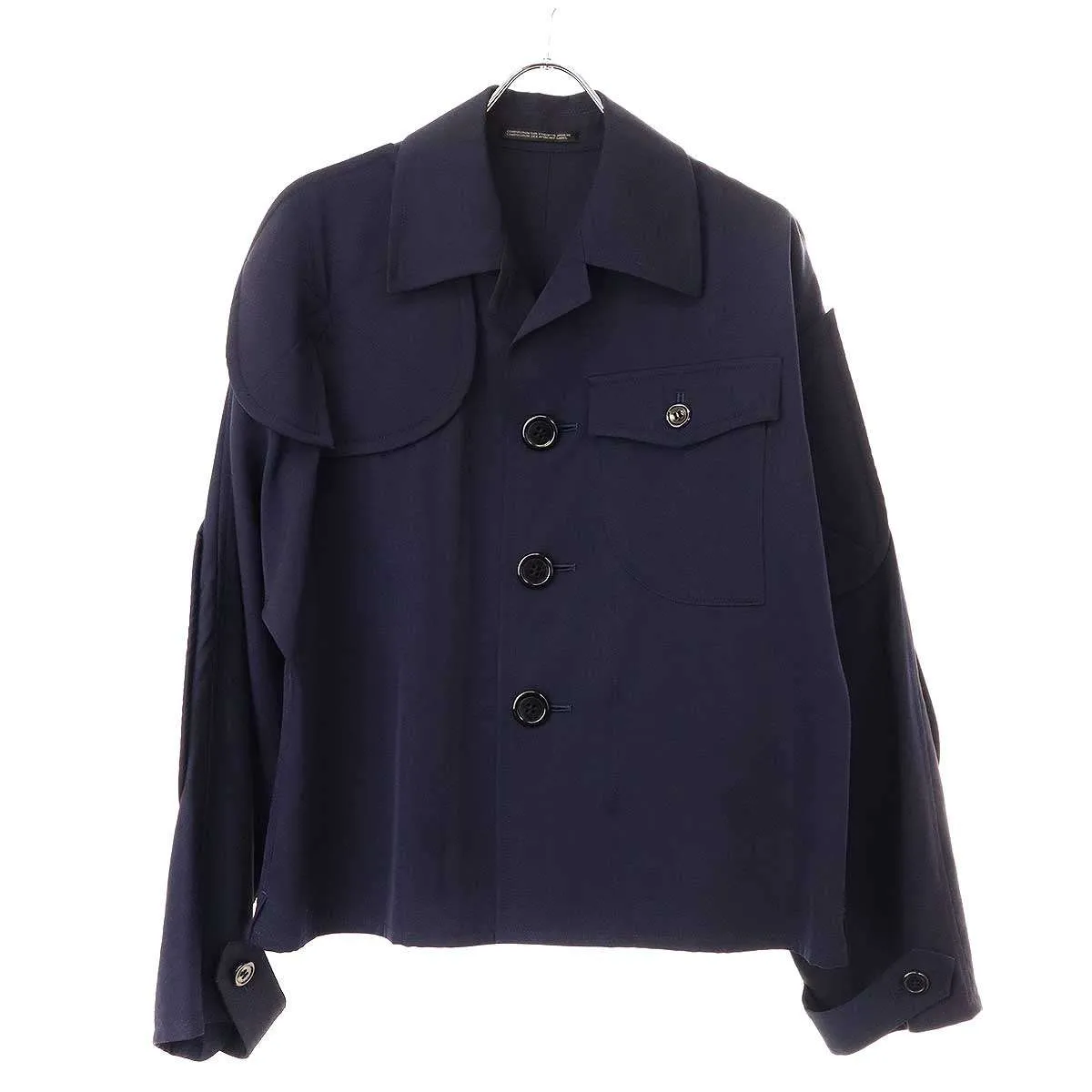 Yohji Yamamoto ヨウジヤマモト ファム 1990's ウールギャバジンミリタリーパッチシャツ ジャケット