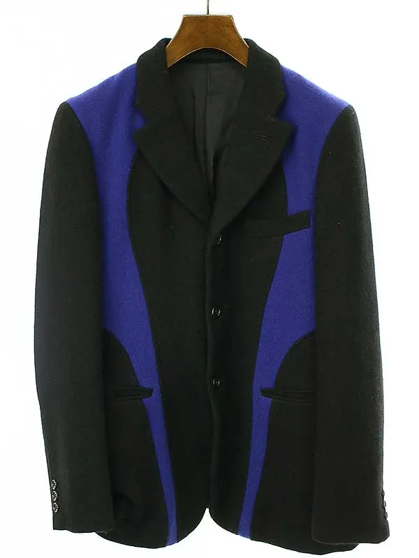 COMME des GARCONS コム デギャルソンオムプリュス 2003SS マルチカラー ウール3Bテーラードジャケット