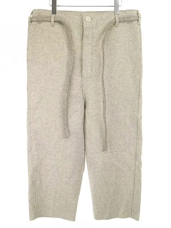 Toogood トゥーグッド THE SCULPTOR TROUSER ロープベルト付きワイドストレートフェルトパンツ