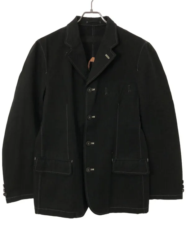 COMME des GARCONS コムデギャルソンオム AD2002 製品染めフラワーペイントテーラードジャケット