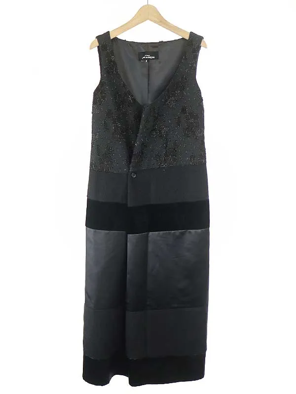 COMME des GARCONS トリコ コムデギャルソン 99AW 異素材パッチワークノースリーブワンピース