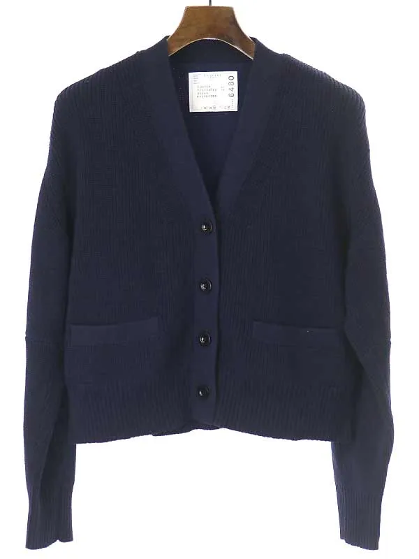 sacai サカイ 23SS Classic Cardigan ドッキングデザインカーディガン
