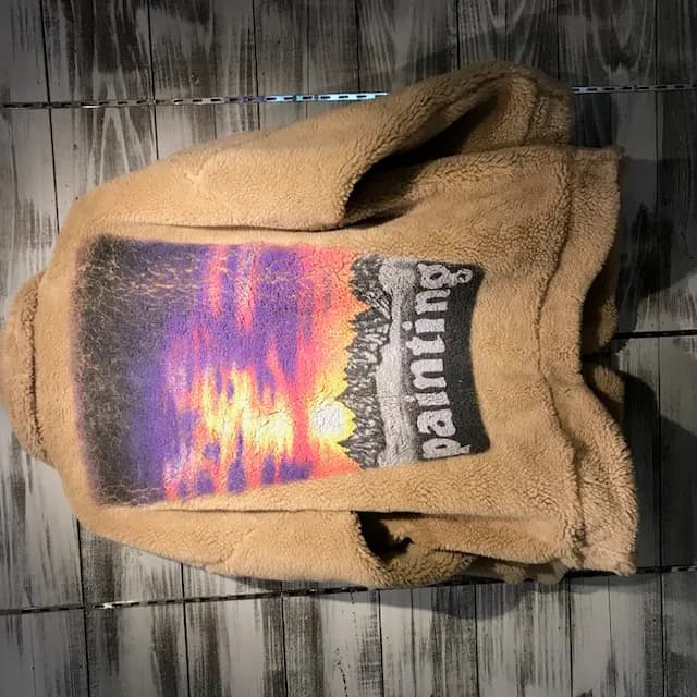 doublet doublet hand-painted fur JKT ハンドプリント ファージャケット