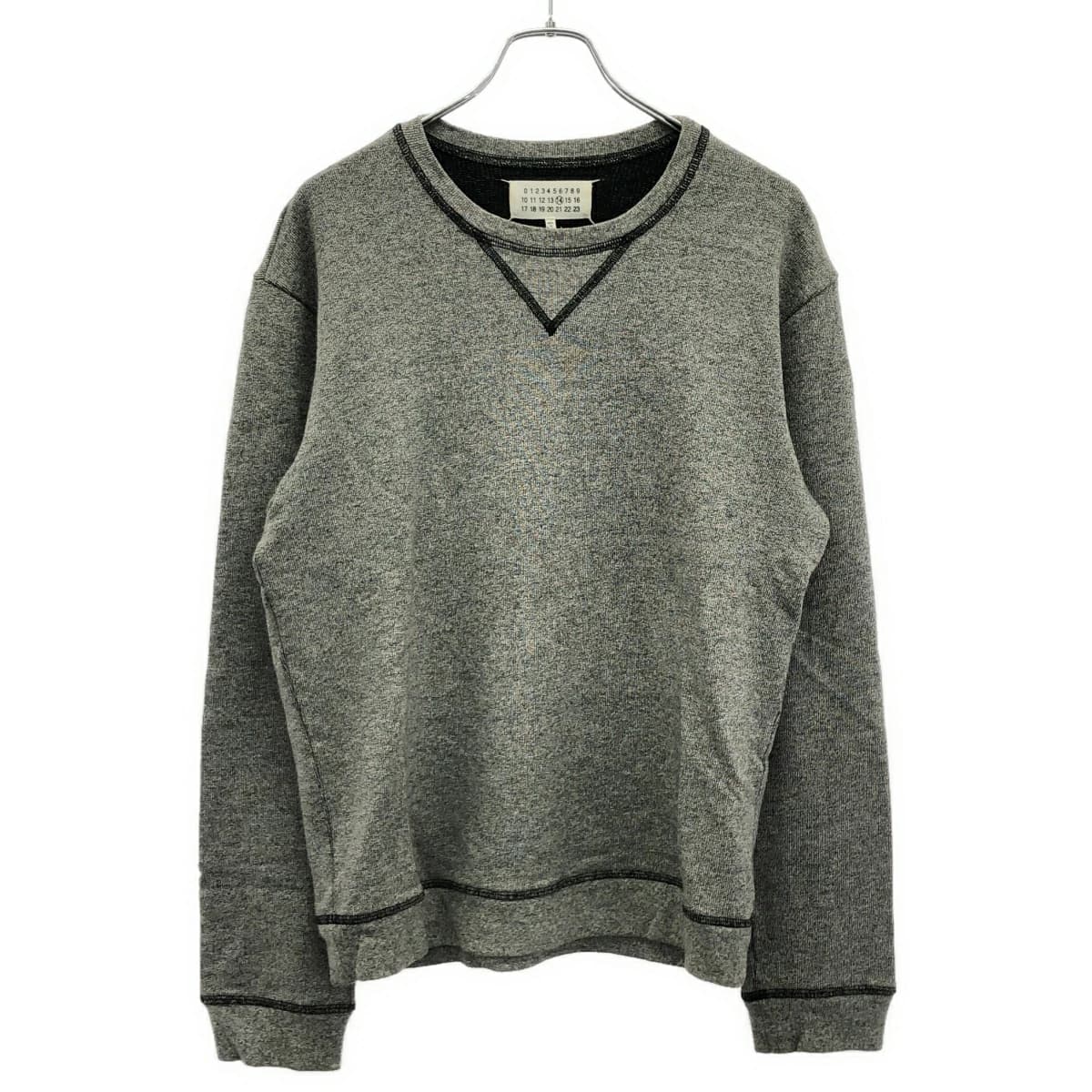 Maison Margiela メゾン マルタン マルジェラ 14 15SS レザーエルボーパッチスウェットトレーナー