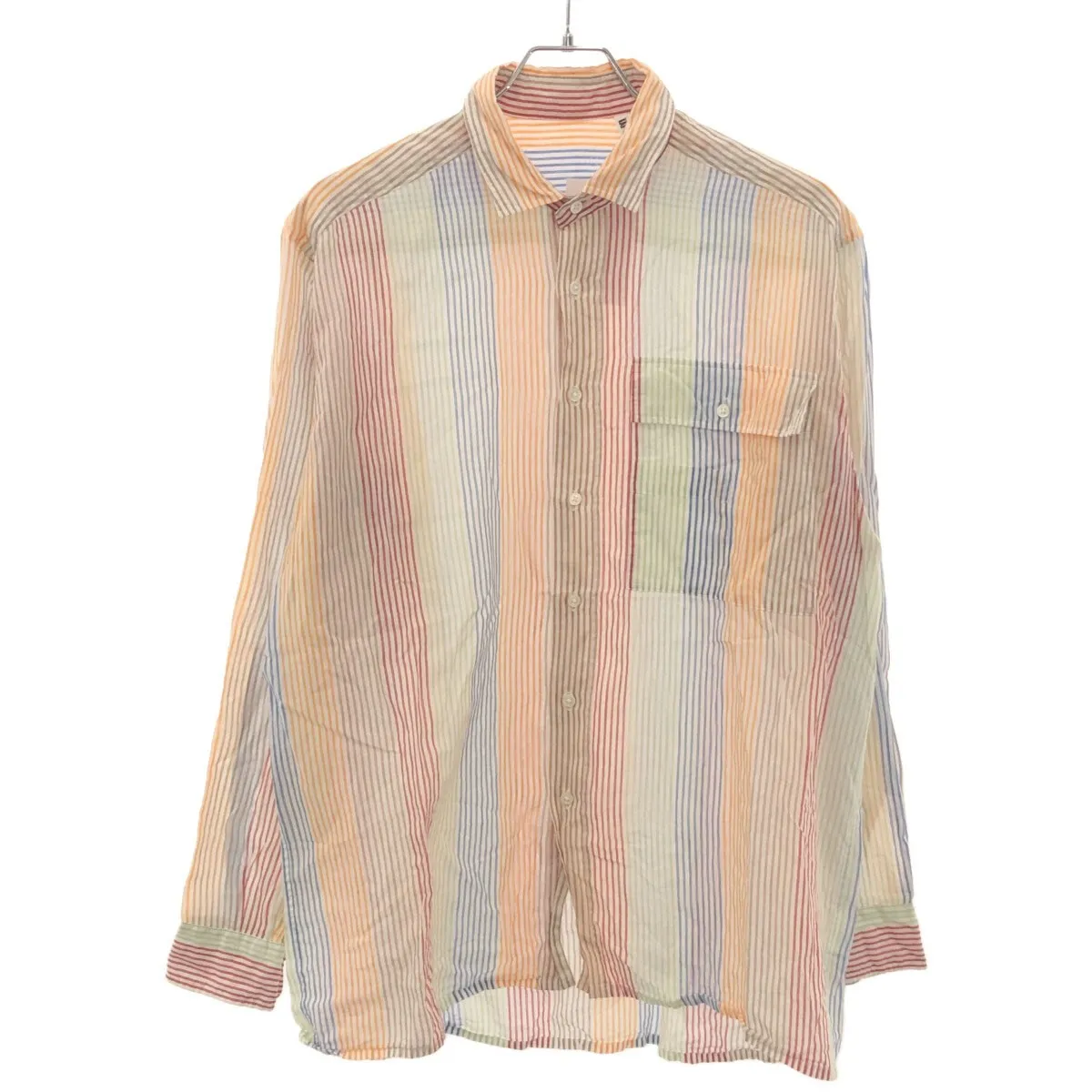 Kaptain Sunshine キャプテンサンシャイン 23SS Safari Shirt マルチストライプシャツ