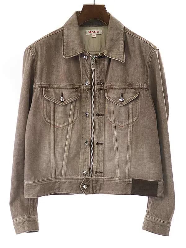 MASU エムエーエスユー 22AW DENIM TRUCKER JACKET ヴィンテージ加工デニムトラッカージャケット