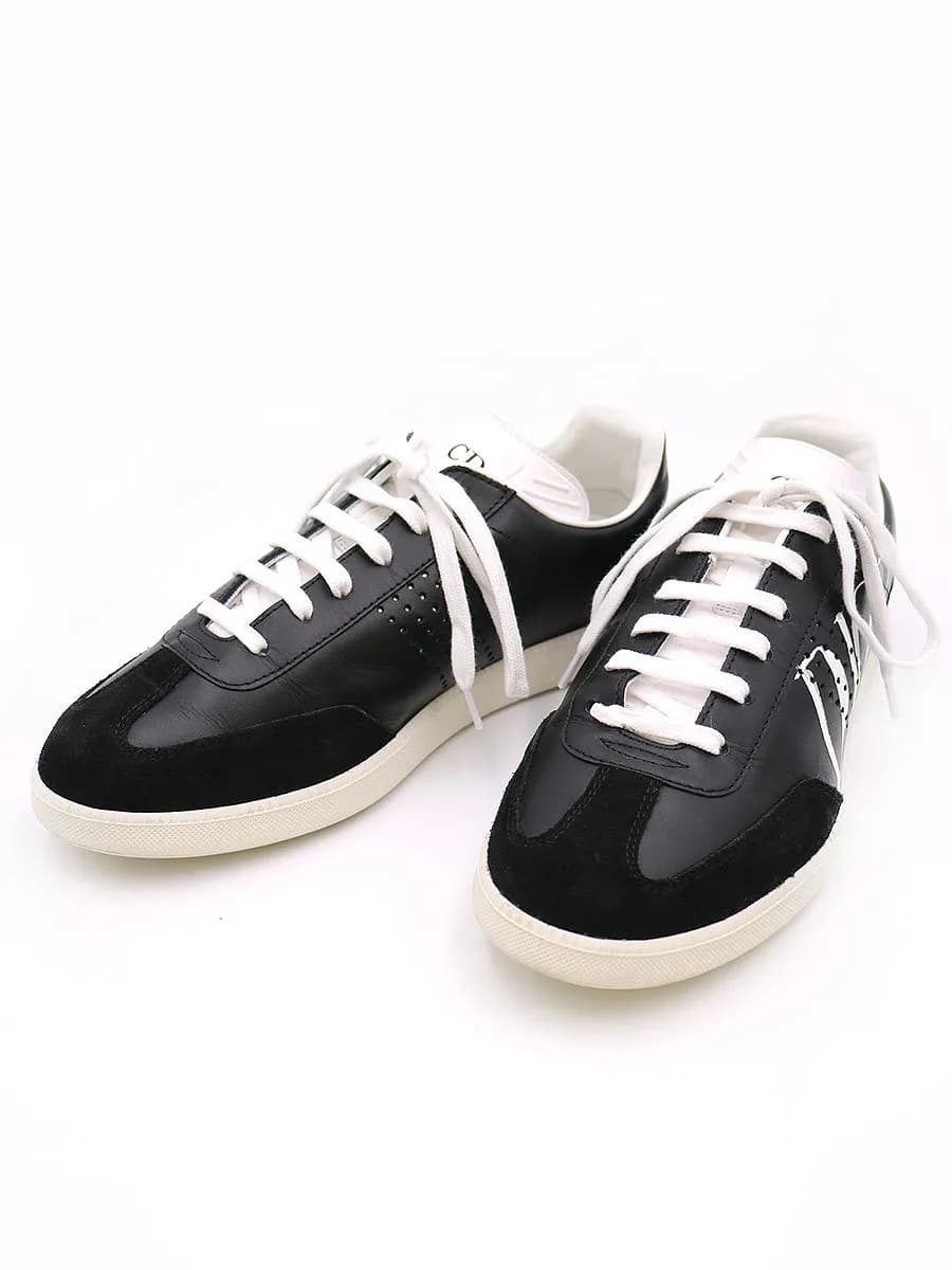 Dior HOMME Christian Dior 20SS B01 ロゴペイントローカットレザースニーカー