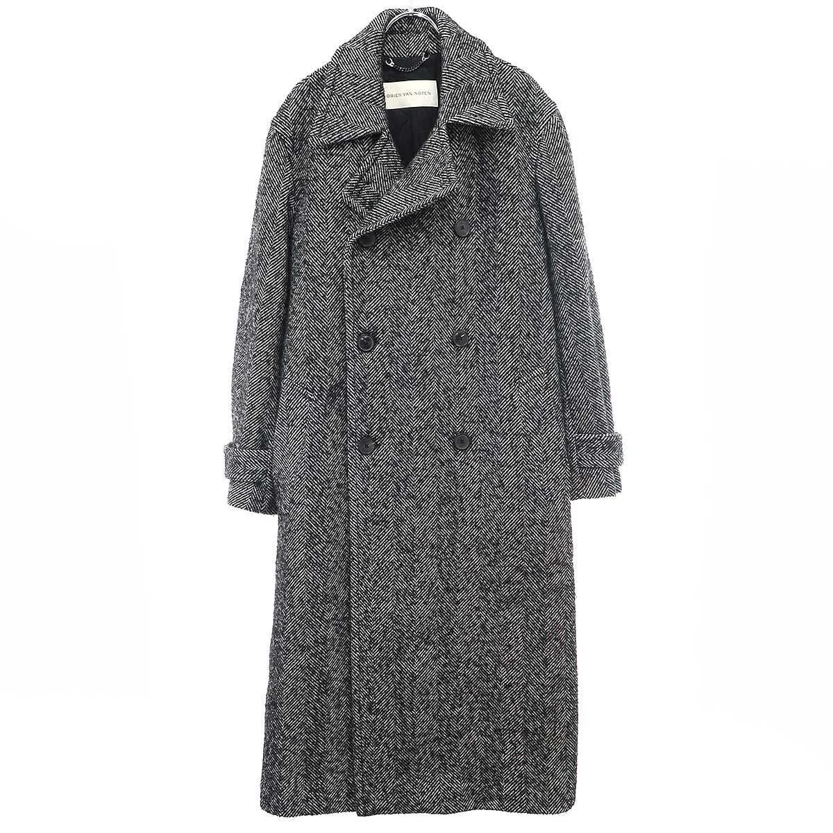 DRIES VAN NOTEN ドリスヴァンノッテン 23AW ヘリンボーンウールトレンチコート