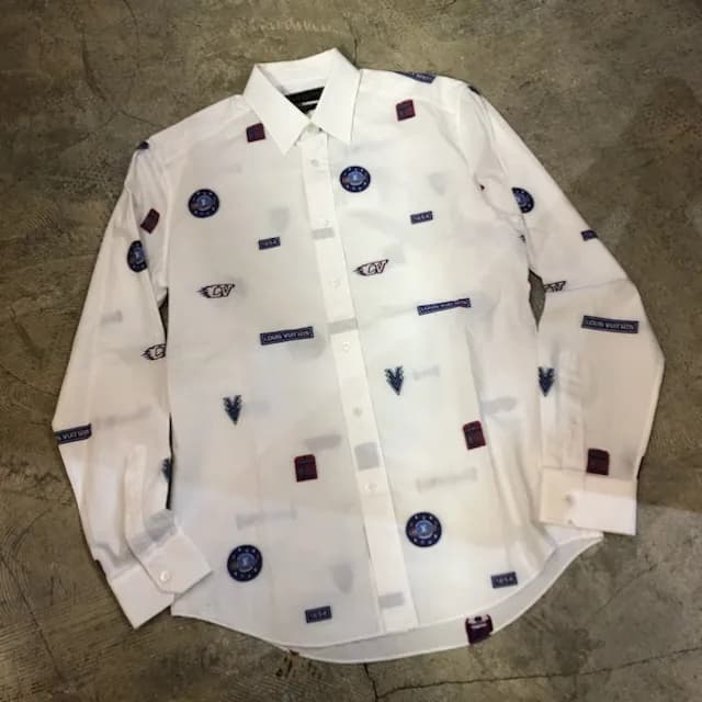 LOUIS VUITTON LOUIS VUITTON 19SS 宇宙バッジジャカードブロードシャツ