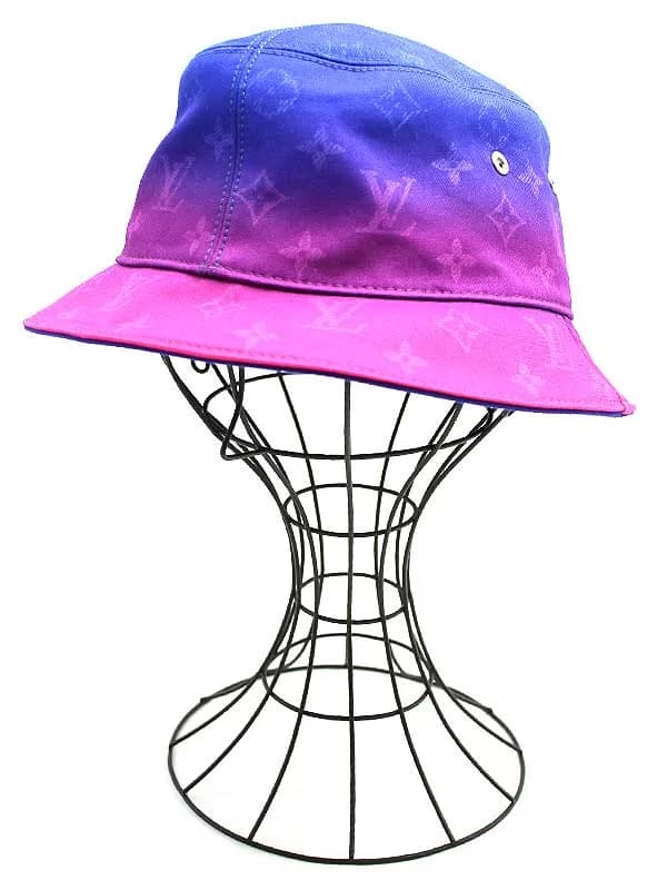 LOUIS VUITTON ルイヴィトン イリュージョンモノグラム グラデ-ジョン リバーシブルバケットハット