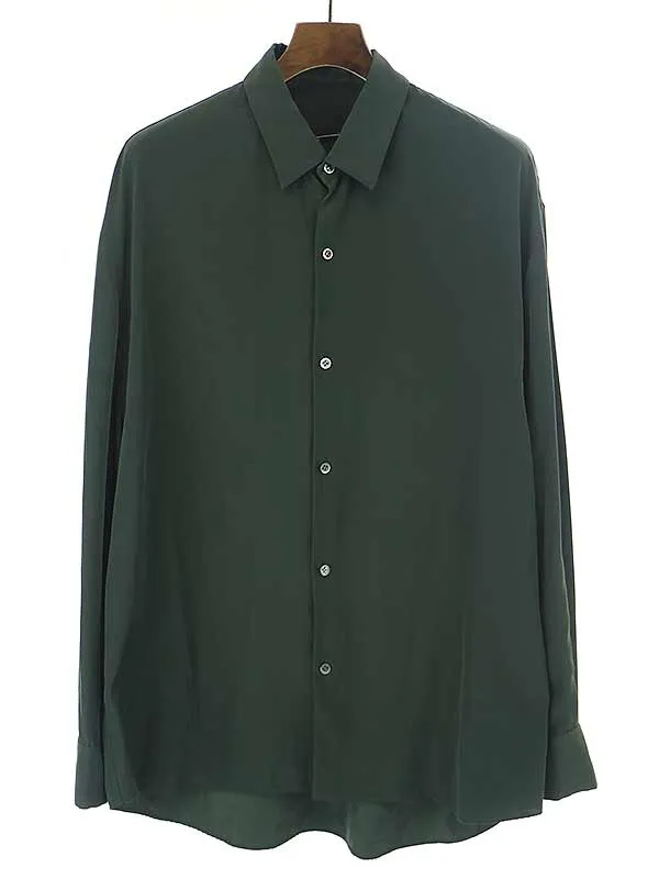 LAD MUSICIAN ラッドミュージシャン 19AW DECHINE BIG SHIRT ポリエステルデシンビッグシャツ