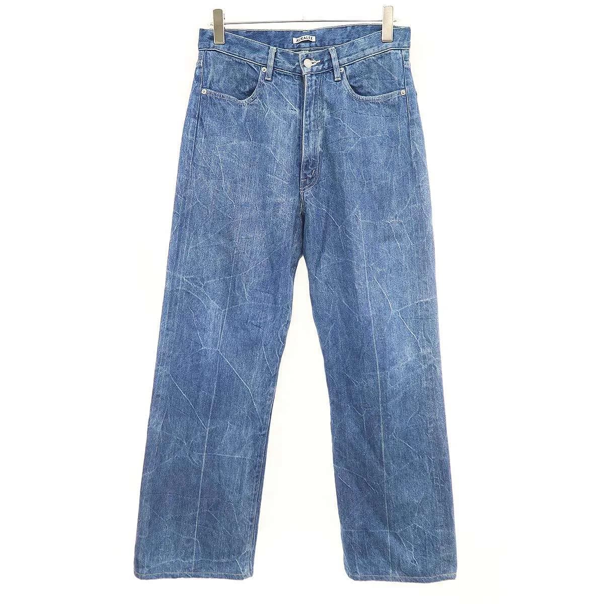 AURALEE オーラリー 23SS SELVEDGE FADED LIGHT DENIM PANTS デニムパンツ A23SP02DE