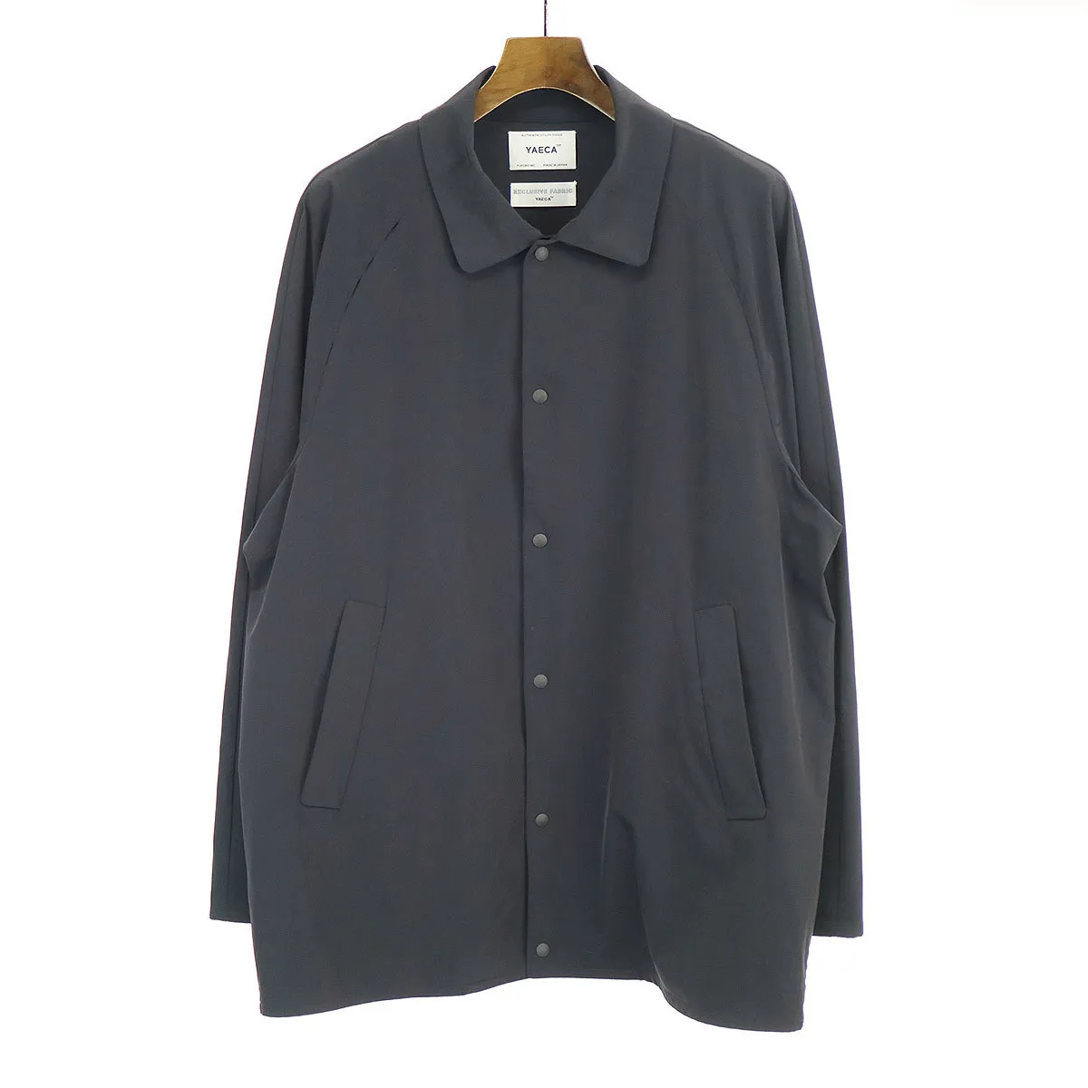 YAECA YAECA 17SS COACH SHIRT ストレッチナイロンコーチシャツ